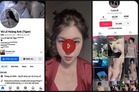 Lộ video sex Vũ Lê Hoàng Ánh - Tiktoker vú to